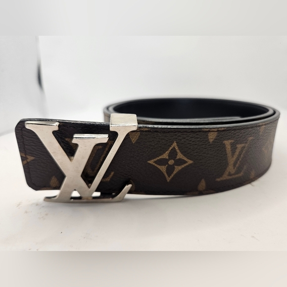 Louis Vuitton 40mm Monogram Leather Reversible Belt w/ LV Buckle SZ 40 - Picture 2 of 6